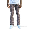 Stacked Jeans Mens Trousers Washed Denim Pants